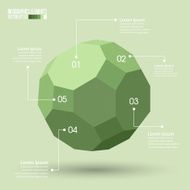 3d Sphere Infographics template N2