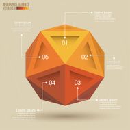 3d Sphere Infographics template N3