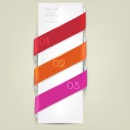 Colorful bookmarks for text Vector background N2