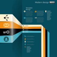 Modern business infographics web style options