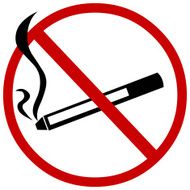 vector sign no smoking