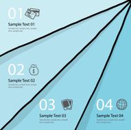 four steps business vector layout