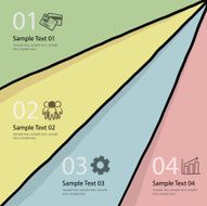 four steps vector layout N4