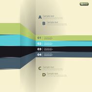 Modern Design template - numbered banners