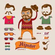 Hipster handsome man N2