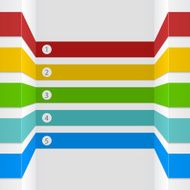 Infographic stripes design