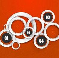 Abstract geometrical circles background