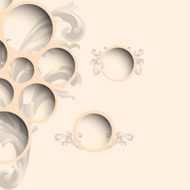 Web bubbles with floral pattern