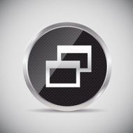 Shine glossy computer icon vector illustration N11