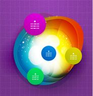 Abstract glossy creative circles background