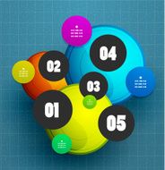 Abstract circle steps background