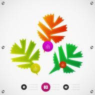 Glossy nature option steps banners