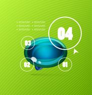 Modern glossy infographic template