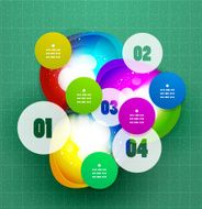 Abstract creative infographic design