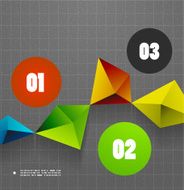 Modern geometrical infographic design