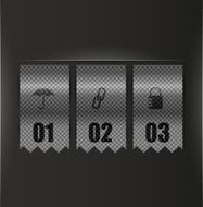 Shiny ribbon infographic template