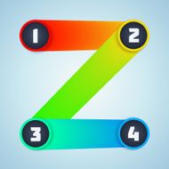 Colorful Shiny Infographic Elements