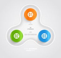 Abstract Paper infografics design N19
