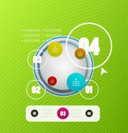 Infographic modern vector design template