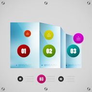 Options steps modern vector design template