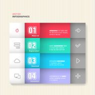Trendy design infographic N5