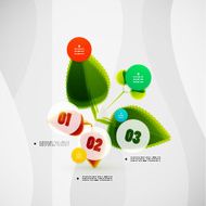 Nature green infographic design