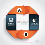 business step paper lines and numbers design template N11
