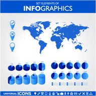 Blue infographic set N2