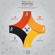Minimal infographics design Vector N16