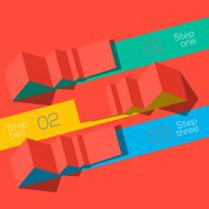 Modern design info graphic template origami styled N3