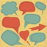 vintage speech balloons N2
