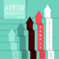 minimalism arrows infographics design