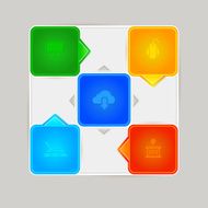 Design template for infographic banners or website N5