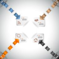 Infographic template for data presentation