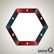 vector hexagon infographic template