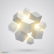 Many cubes Vector