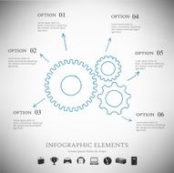 Vector infographic report template N18