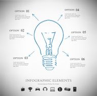 Vector infographic report template N19