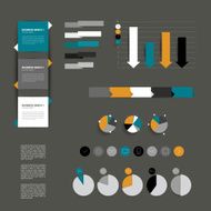 Minimalictic modern infographic folder