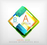 Vector square geometric shaped web design boxes