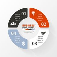 Circle infographic Diagram graph presentation N14