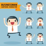 set of businessman characters poses N19