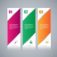 Abstract 3D paper Infographic N57