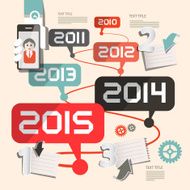 Timeline Vector Infographics Template