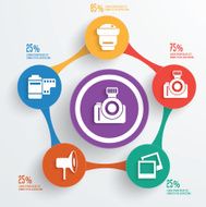 Photography design clean vector