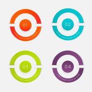 Abstract business info graphics template with icons N70
