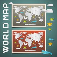 World Map Vector Set