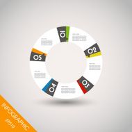 colorful infographic ring with five options