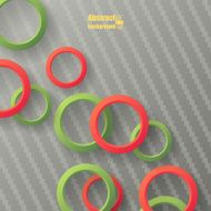 Abstract background with flying circle