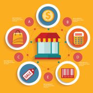 Online shop design clean vector N3